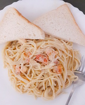 Garlic Shrimp Pasta with&nbsp;Cream